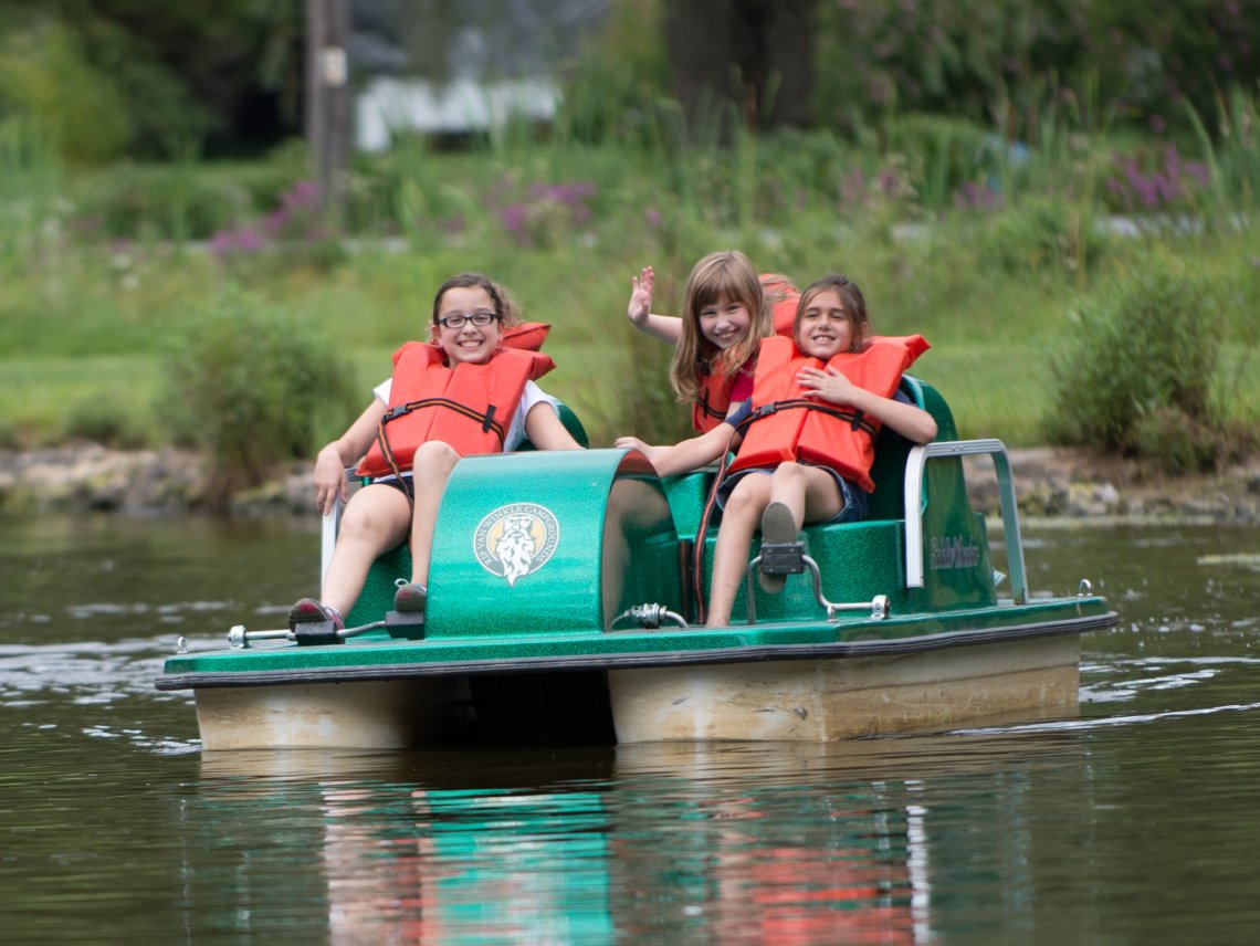 Pedal Boats at Rip Van Winkle Campgrounds in Saugerties, NY