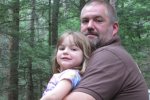 Member of Rip Van Winkle Campground holding his daughter in honor of Father's Day