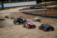 RC cars racing at RIP Van Winkle Campground RC Race Track in Saugerties NY