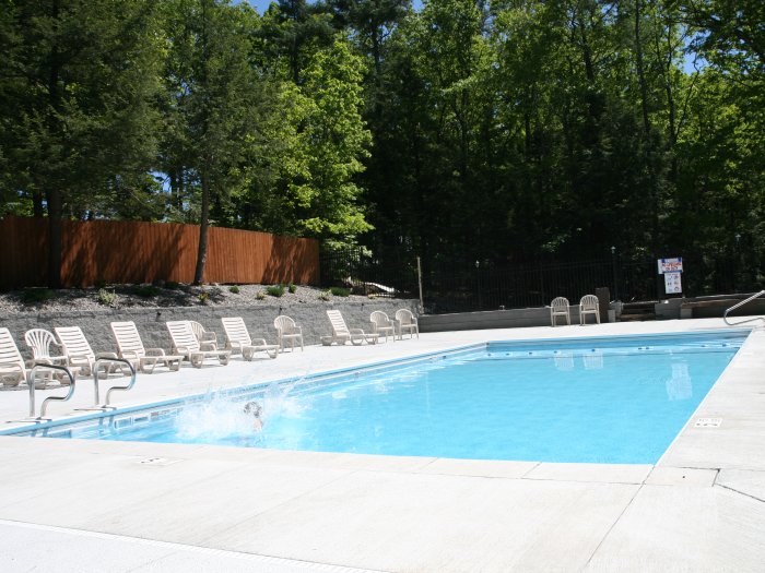 Heated Inground Swimming Pool at Rip Van Winkle Campgrounds