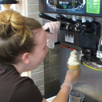 Soft Serve Ice Cream at Rip Van Winkle Campgrounds in Saugerties, NY